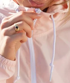 Nayked Apparel Tops>Women'S Lightweight Pullover Cropped Windbreaker