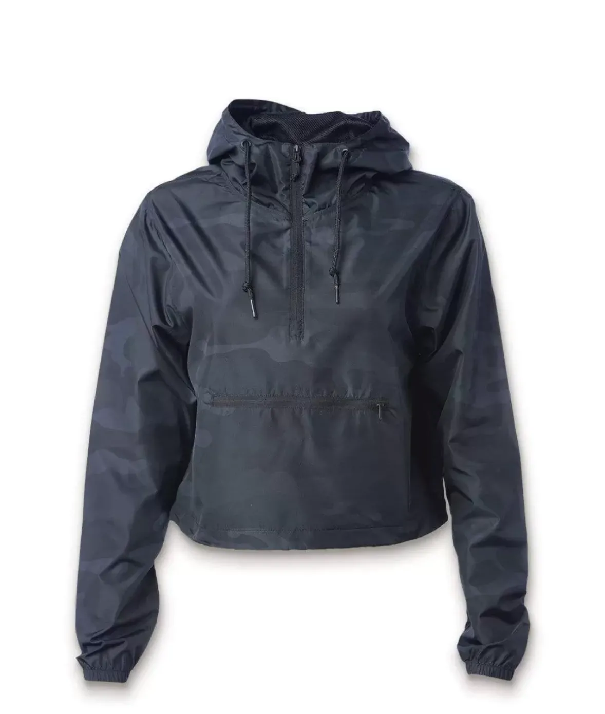 Nayked Apparel Tops>Women'S Lightweight Pullover Cropped Windbreaker