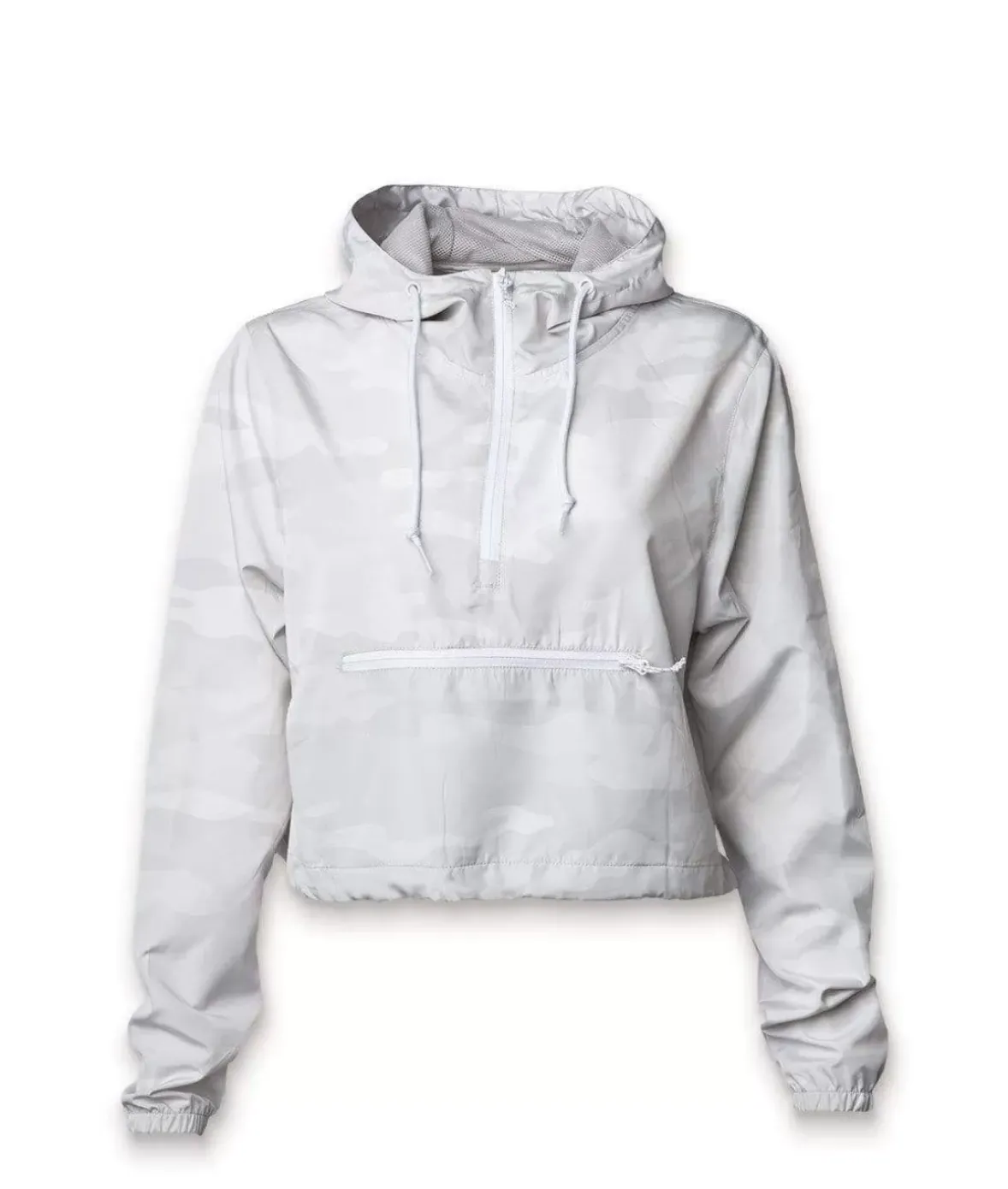 Nayked Apparel Tops>Women'S Lightweight Pullover Cropped Windbreaker