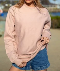 Nayked Apparel Athleisure>Women'S Oversized Soft Premium Heavyweight Cross-Grain Sweatshirt