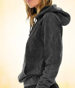 Nayked Apparel Tops>Women'S Oversized Vintage Fleece Raglan Hoodie