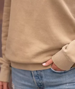 Nayked Apparel Tops>Women'S Ridiculously Soft Oversized Pigment-Dyed Sweatshirt