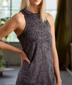 Nayked Apparel Athleisure>Women'S Ridiculously Soft Burnout High Neck Tank Top