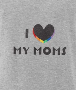 Nayked Apparel T-Shirts>Women'S Ridiculously Soft Vintage Oversized Graphic Tee | I Love My Moms