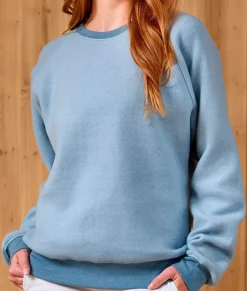 Nayked Apparel Hoodies & Sweatshirts>Women'S Ridiculously Soft Inside Out Crew Neck Pullover Sweatshirt