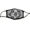 Nayked Apparel Accessories>Women'S Ridiculously Soft Bandana Print 2-Layer Face Mask With Adjustable Ear Loops White