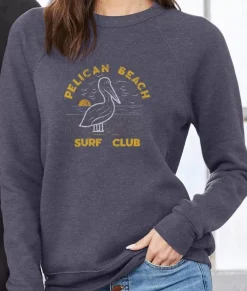 Nayked Apparel Hoodies & Sweatshirts>Women'S Ridiculously Soft Graphic Sweatshirt | Pelican Beach