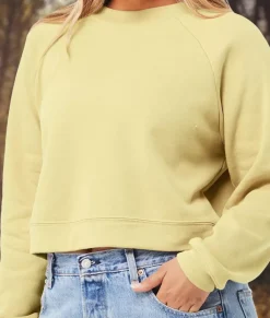 Nayked Apparel Hoodies & Sweatshirts>Women'S Ridiculously Soft Raglan Abbreviated Crop Pullover