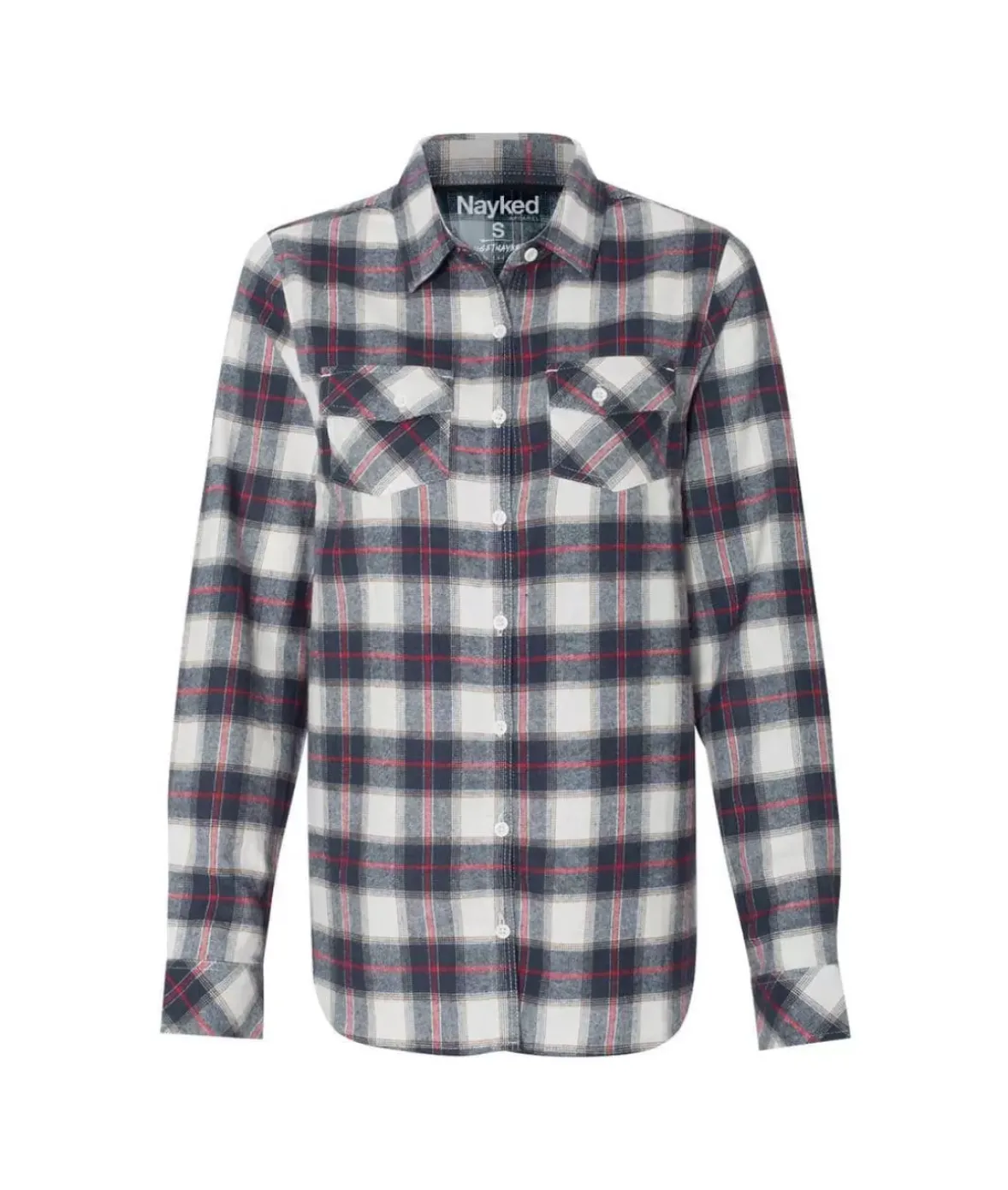 Nayked Apparel Tops>Women'S Ridiculously Soft Flannel Boyfriend Shirt