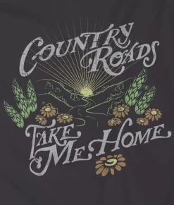 Nayked Apparel Tops>Women'S Ridiculously Soft Graphic Tee | Country Roads