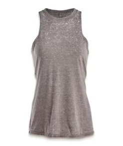 Nayked Apparel Tops>Women'S Ridiculously Soft Burnout High Neck Tank Top