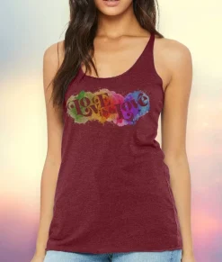 Nayked Apparel T-Shirts>Women'S Ridiculously Soft Lightweight Graphic Racerback Tank | Love Is Love