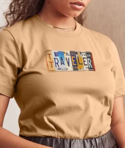 Nayked Apparel T-Shirts>Women'S Ridiculously Soft Cotton Graphic Tee | Traveler