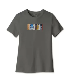 Nayked Apparel T-Shirts>Women'S Ridiculously Soft Cotton Graphic Tee | Traveler