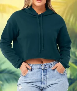 Nayked Apparel Hoodies & Sweatshirts>Women'S Ridiculously Soft Cropped Hoodie