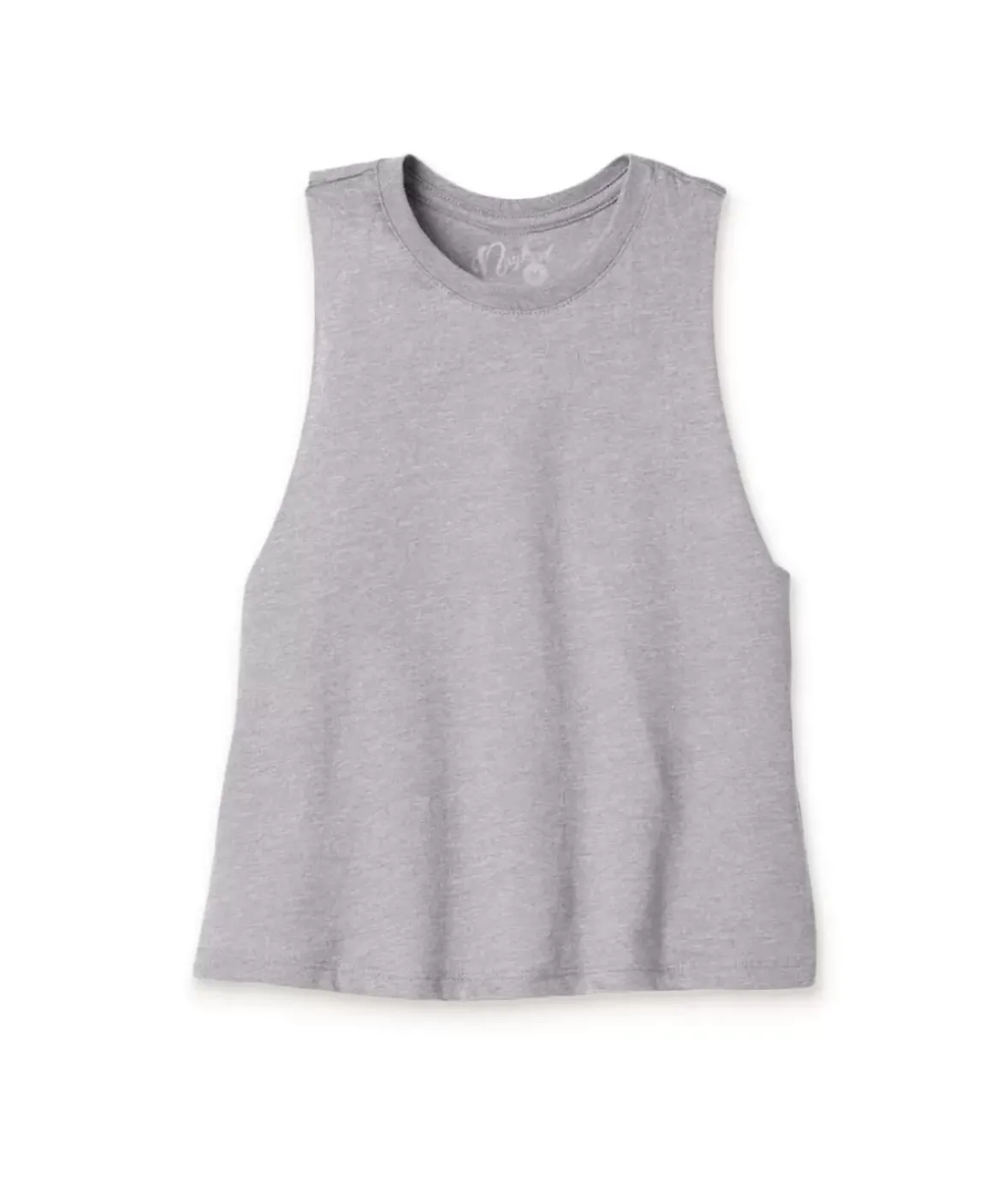 Nayked Apparel Tops>Women'S Ridiculously Soft Cropped Racerback Muscle Tank