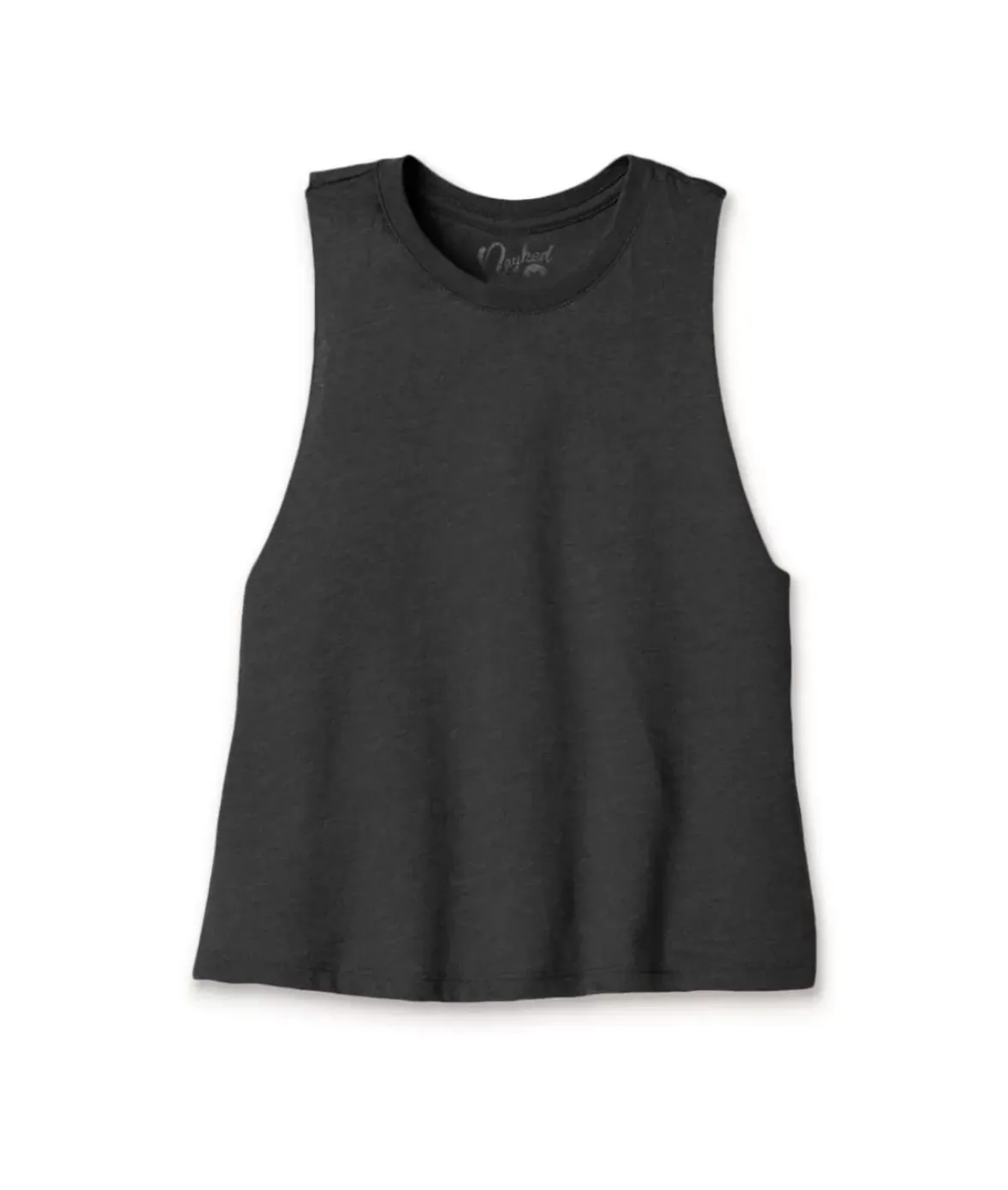Nayked Apparel Tops>Women'S Ridiculously Soft Cropped Racerback Muscle Tank