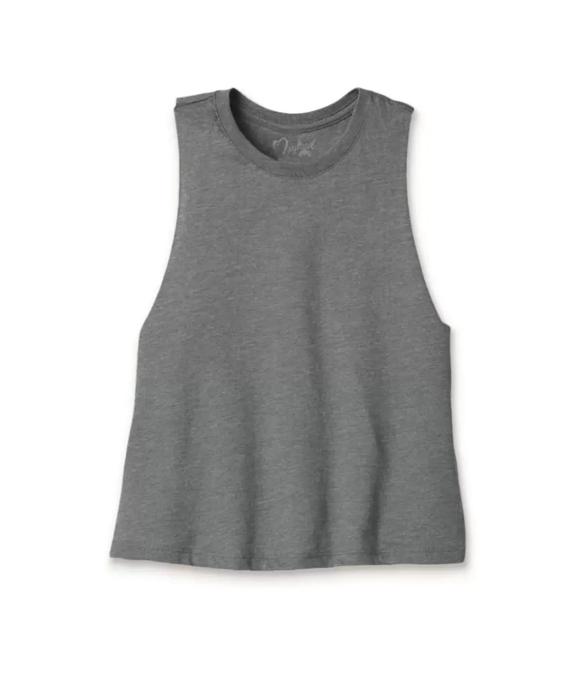 Nayked Apparel Tops>Women'S Ridiculously Soft Cropped Racerback Muscle Tank
