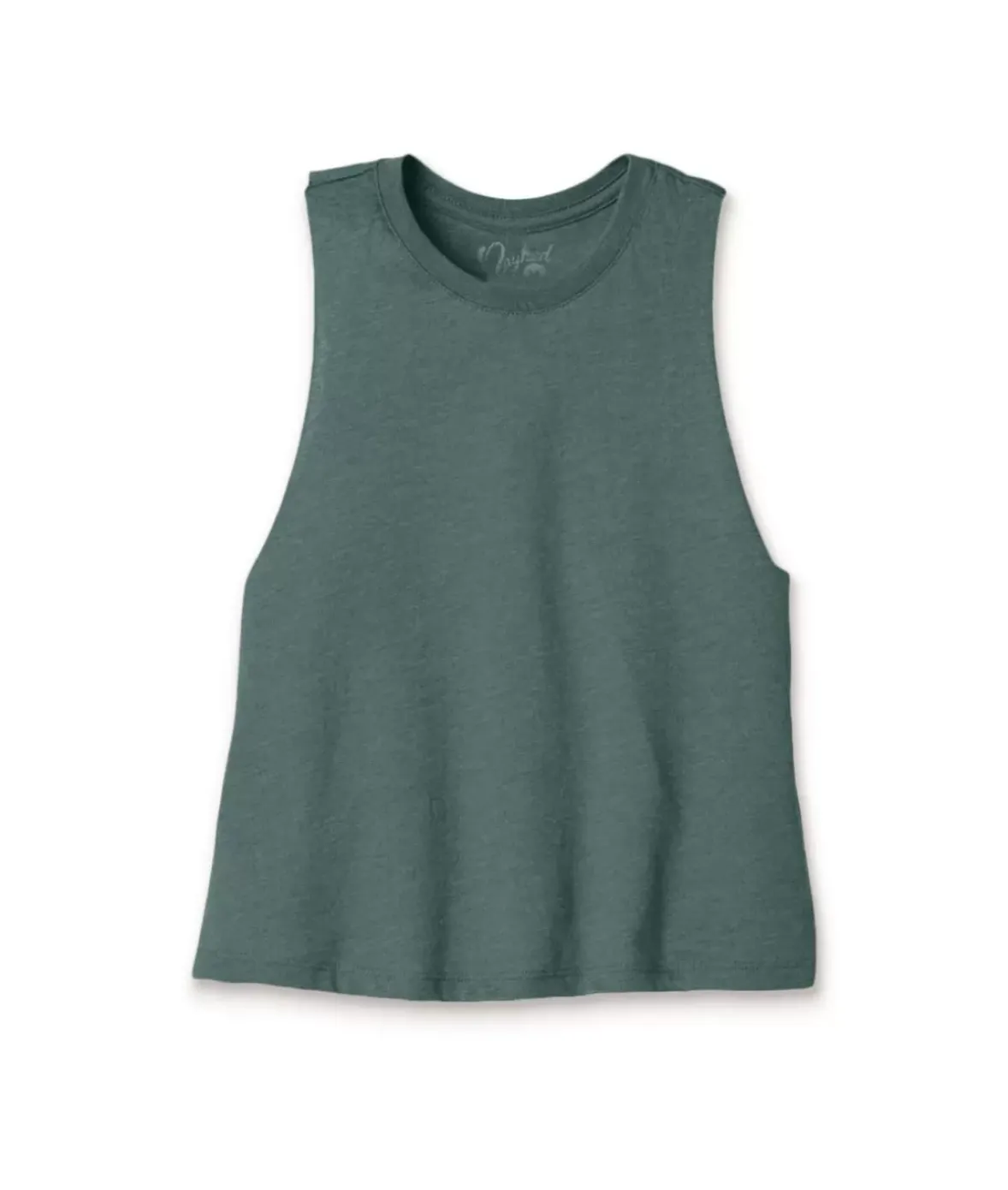 Nayked Apparel Tops>Women'S Ridiculously Soft Cropped Racerback Muscle Tank