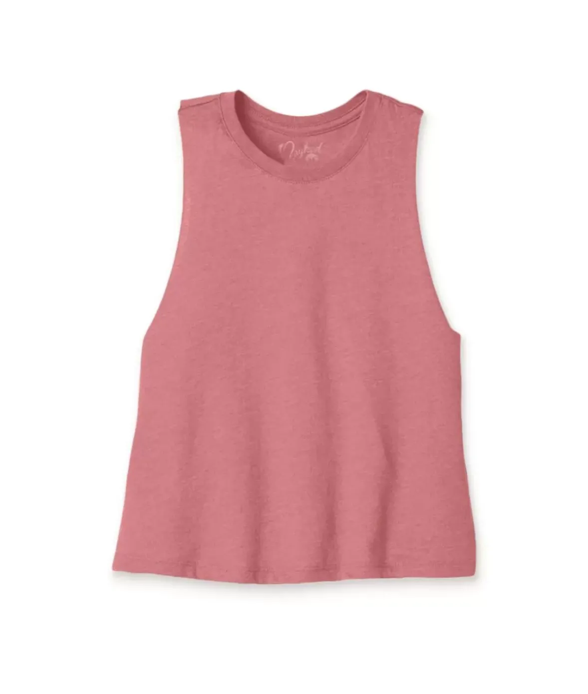 Nayked Apparel Tops>Women'S Ridiculously Soft Cropped Racerback Muscle Tank