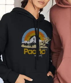 Nayked Apparel Hoodies & Sweatshirts>Women'S Ridiculously Soft Graphic Oversized Pullover Sweatshirt | Pacific Northwest
