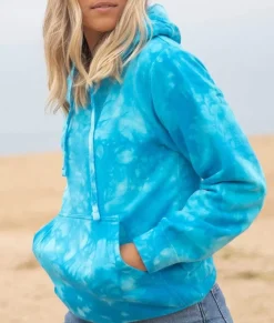 Nayked Apparel Hoodies & Sweatshirts>Women'S Ridiculously Soft Tie Dye Hooded Sweatshirt