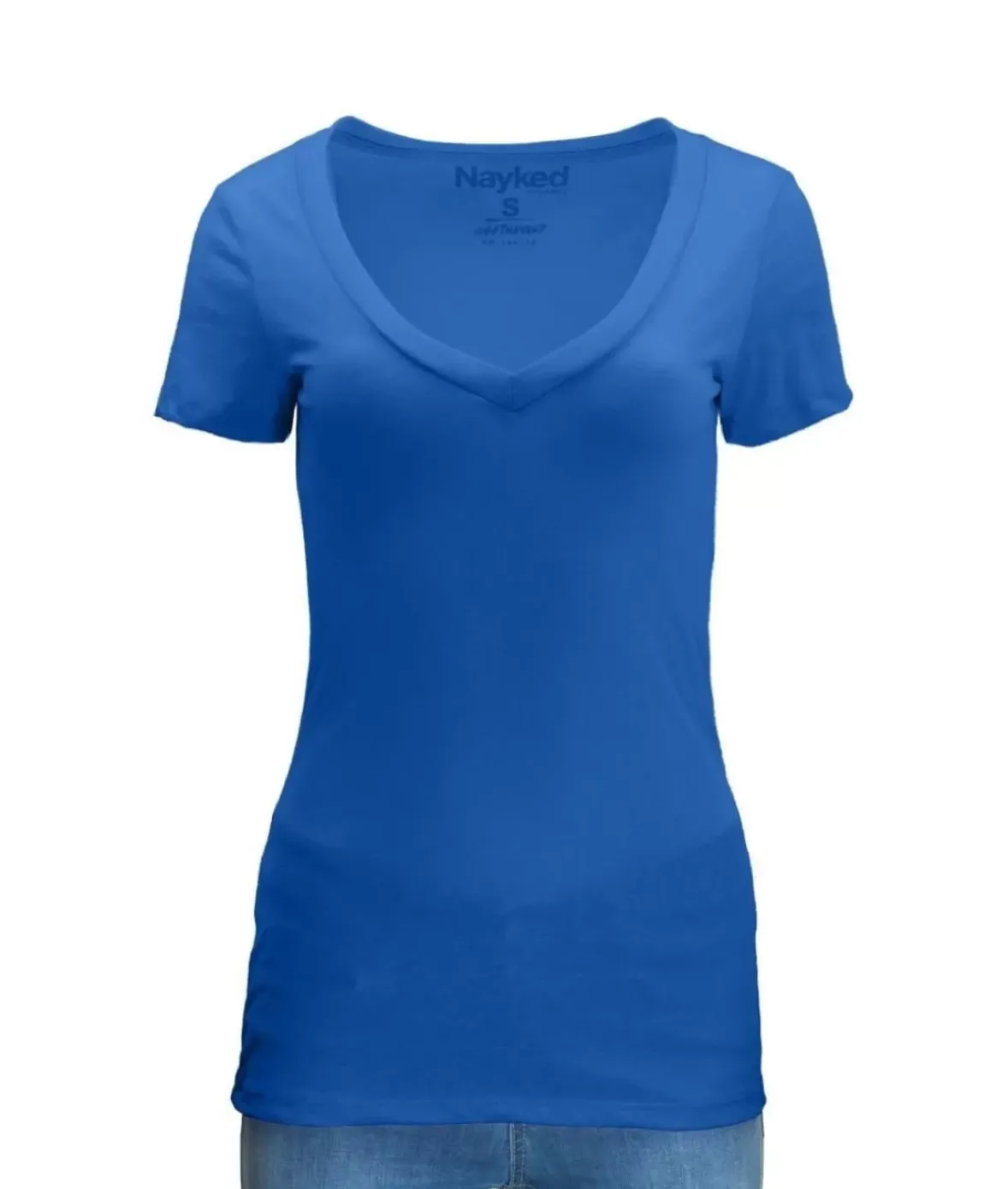 Nayked Apparel Tops>Women'S Ridiculously Soft Midweight V-Neck T-Shirt