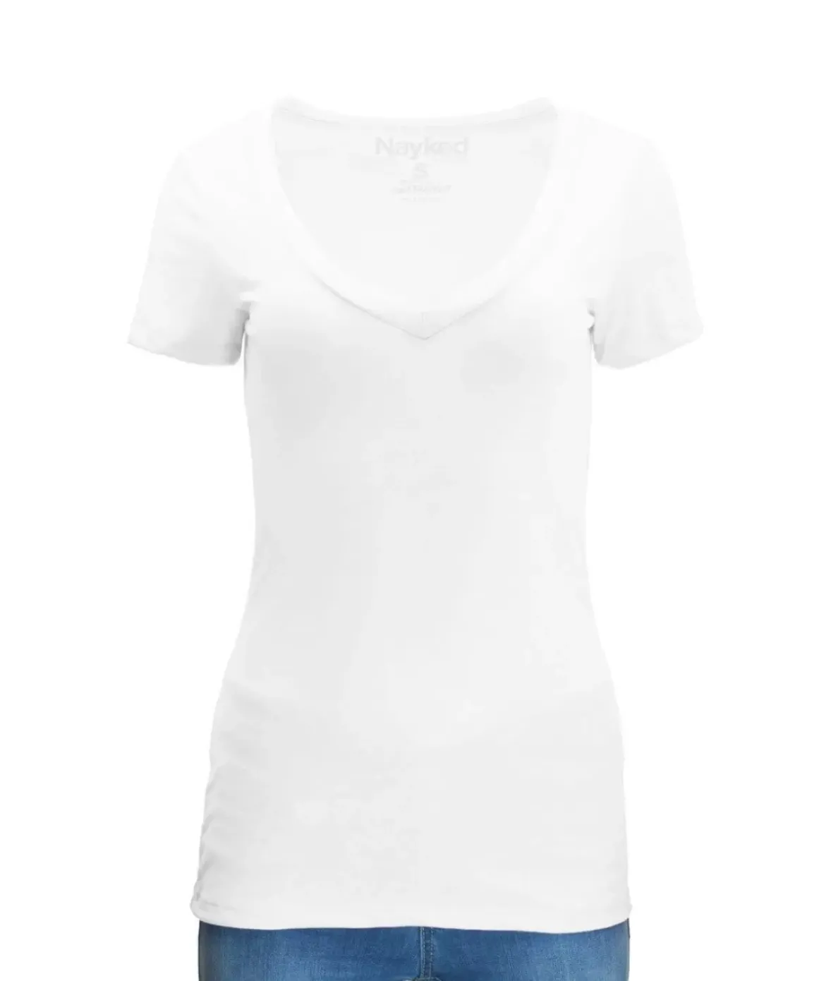 Nayked Apparel Tops>Women'S Ridiculously Soft Midweight V-Neck T-Shirt