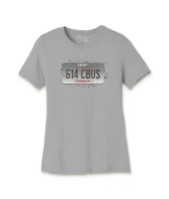 Nayked Apparel Tops>Women'S Ridiculously Soft Lightweight Graphic Tee | 614 Cbus