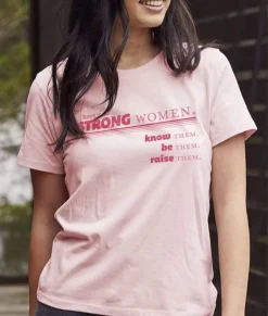 Nayked Apparel T-Shirts>Women'S Ridiculously Soft Go-To Graphic Tee | Here'S To Strong Women