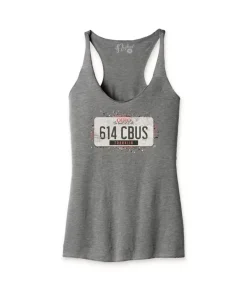 Nayked Apparel T-Shirts>Women'S Ridiculously Soft Lightweight Racerback Graphic Tank | 614 Cbus