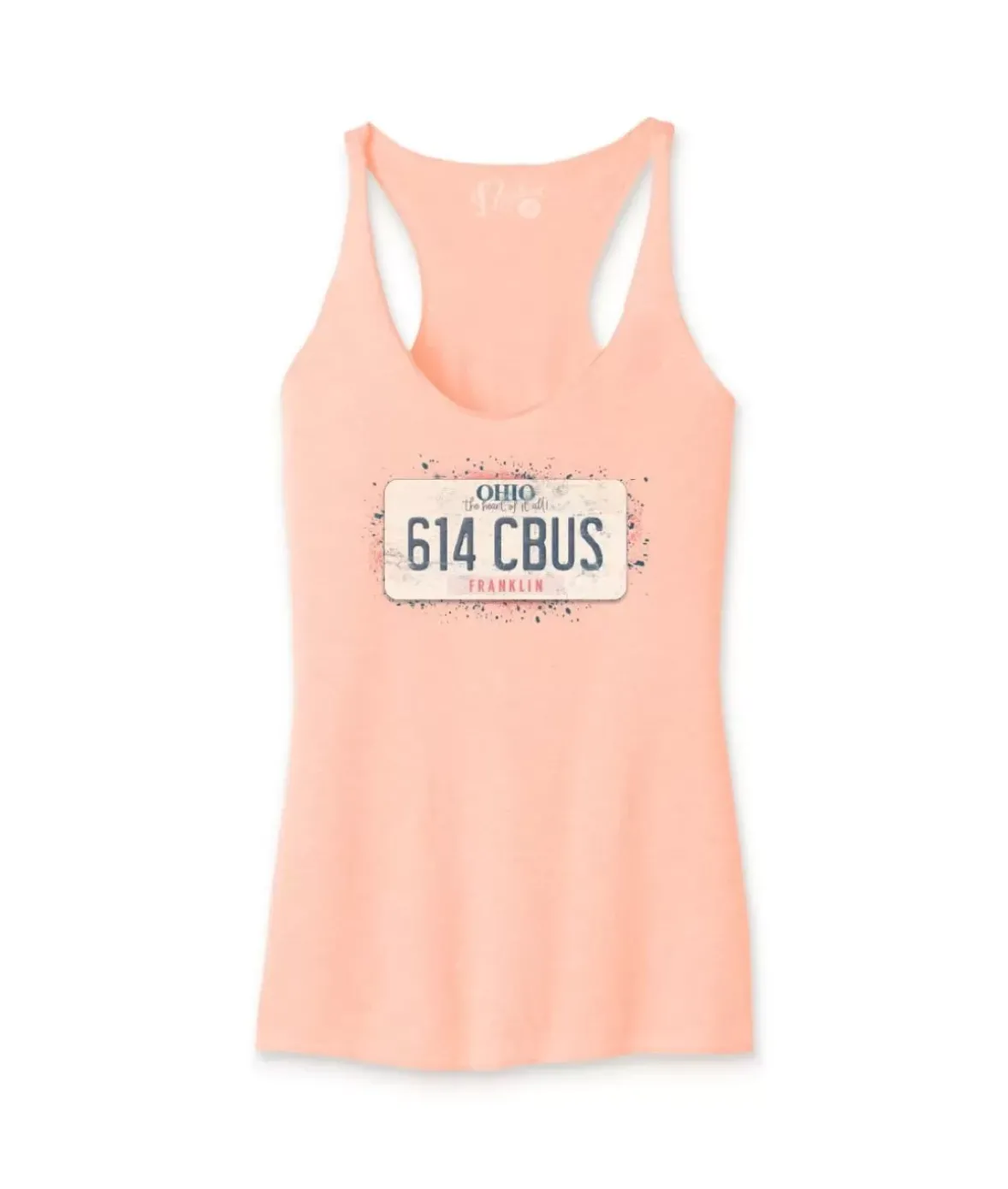Nayked Apparel T-Shirts>Women'S Ridiculously Soft Lightweight Racerback Graphic Tank | 614 Cbus