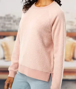 Nayked Apparel Athleisure>Women'S Snuggly Soft Reverse Fleece Sweatshirt