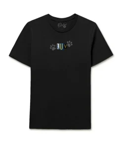 Nayked Apparel T-Shirts>Women'S Soft Go-To Graphic Tee | Luv Paw Print