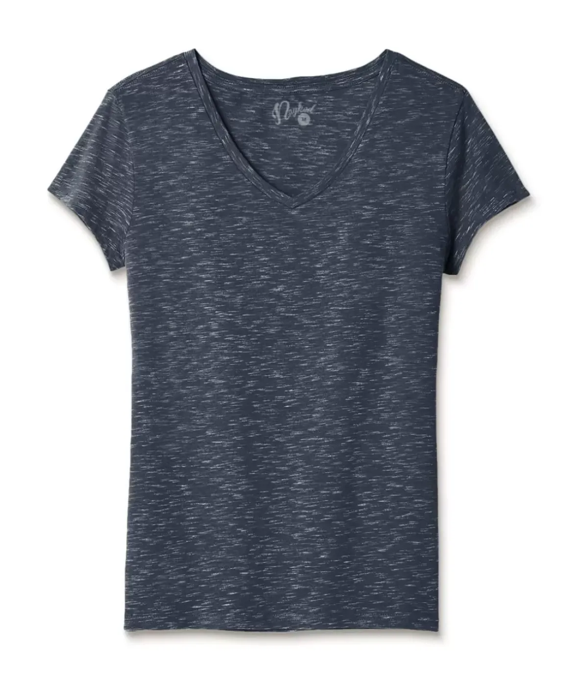 Nayked Apparel T-Shirts>Women'S Soft Lightweight Marled V-Neck T-Shirt