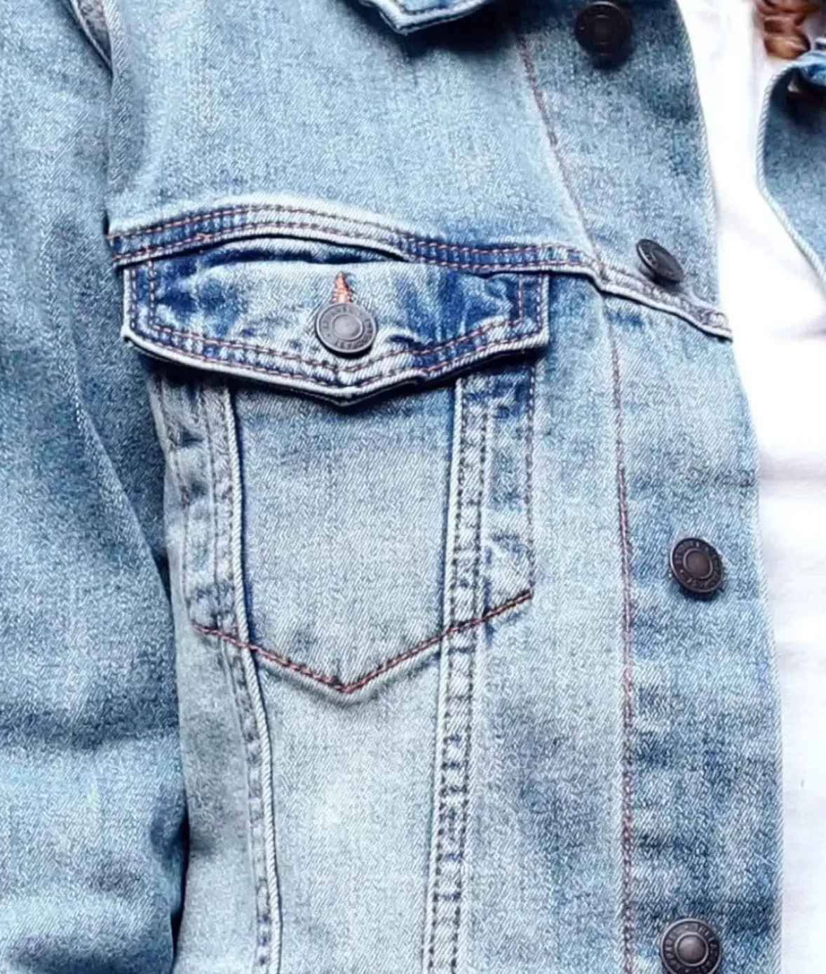 Nayked Apparel Outerwear>Women'S Soft Oversized Vintage Denim Jacket